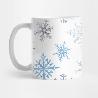 BG - Blue snowflakes Mug